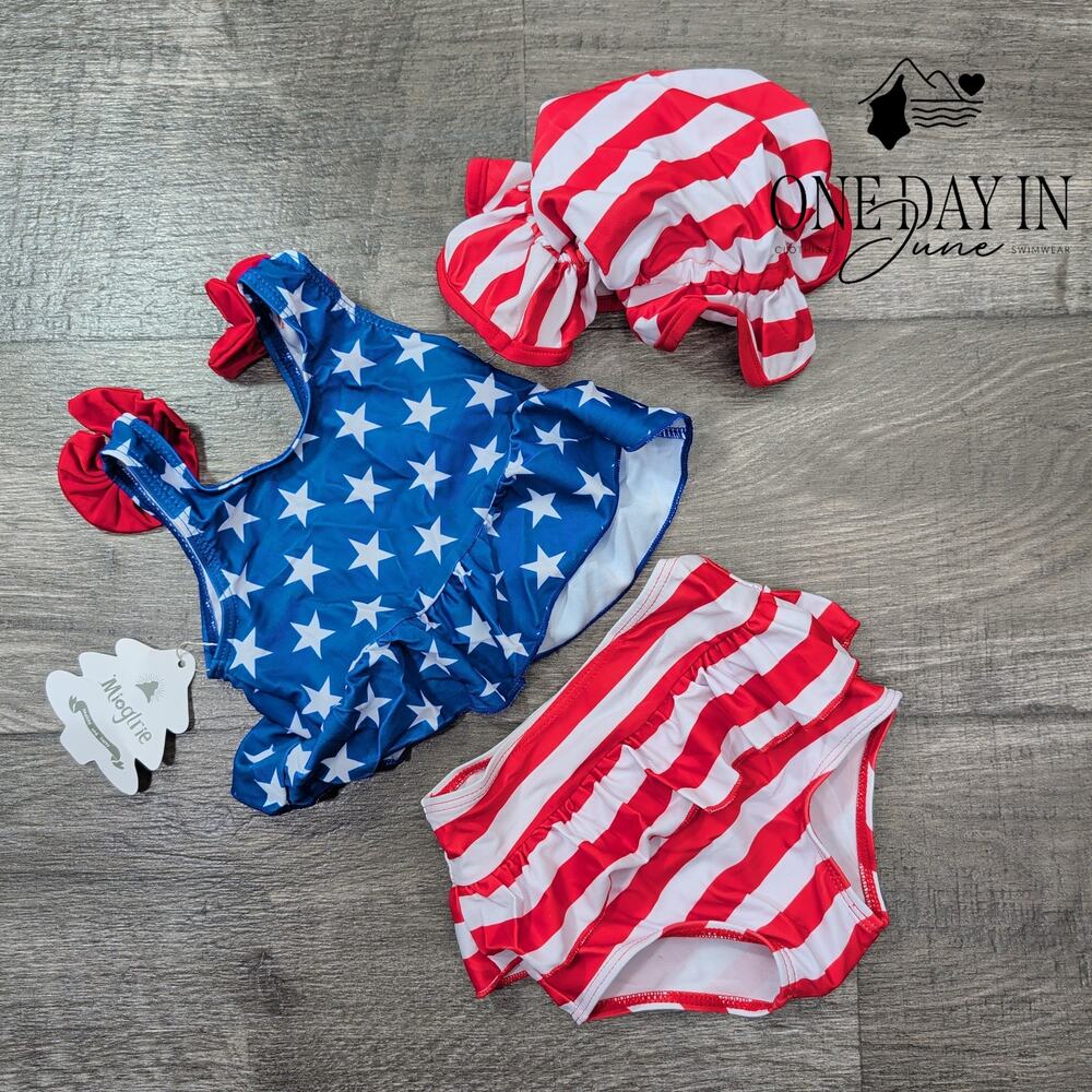 Mioglrie Baby Girl Bikini Swimsuit Size 12-18M